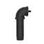 Black Carbon Steel Adjustable 2.5cm Bay Window Single Curtain Rod-47123975