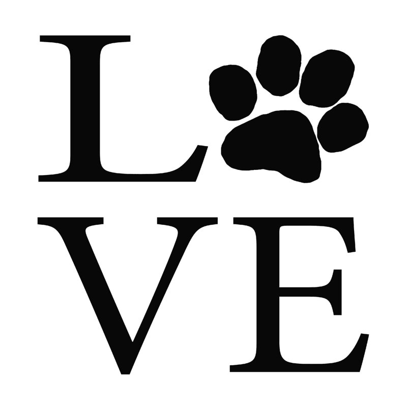 " Love Pawprint ", 36" W x 36" H  