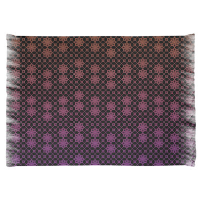 Tapis noir/rose de treillis dégradé Mcguigan