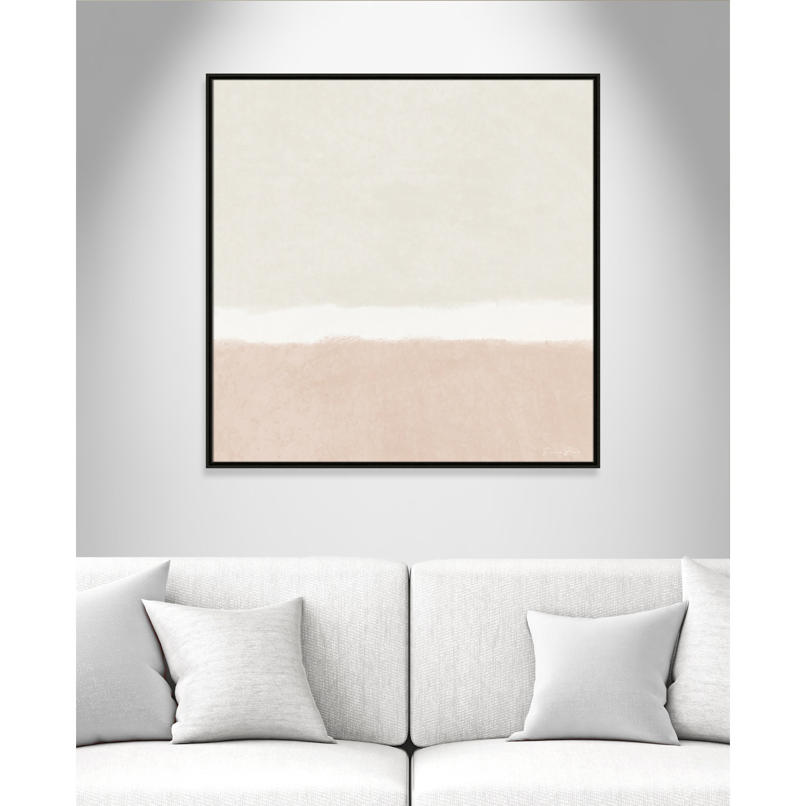Willadeene "Slate I" Print, 37.5" H x 37.5" W, Espresso Framed