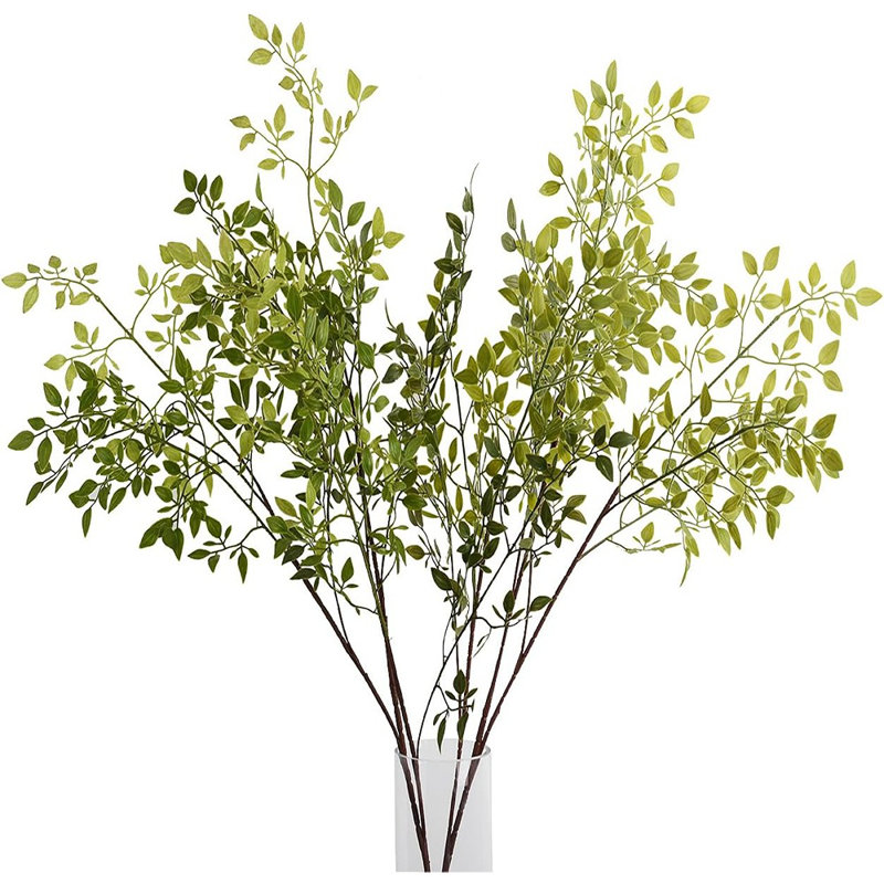 Fausse verdure, branches artificielles pour vase, tiges de printemps artificielles, tiges de plantes