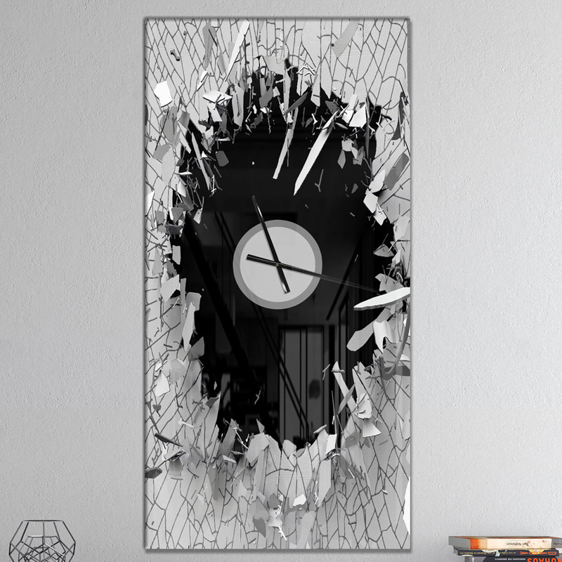 Horloge murale moderne Corwin, H 48 po x l 24 po x P 1 po