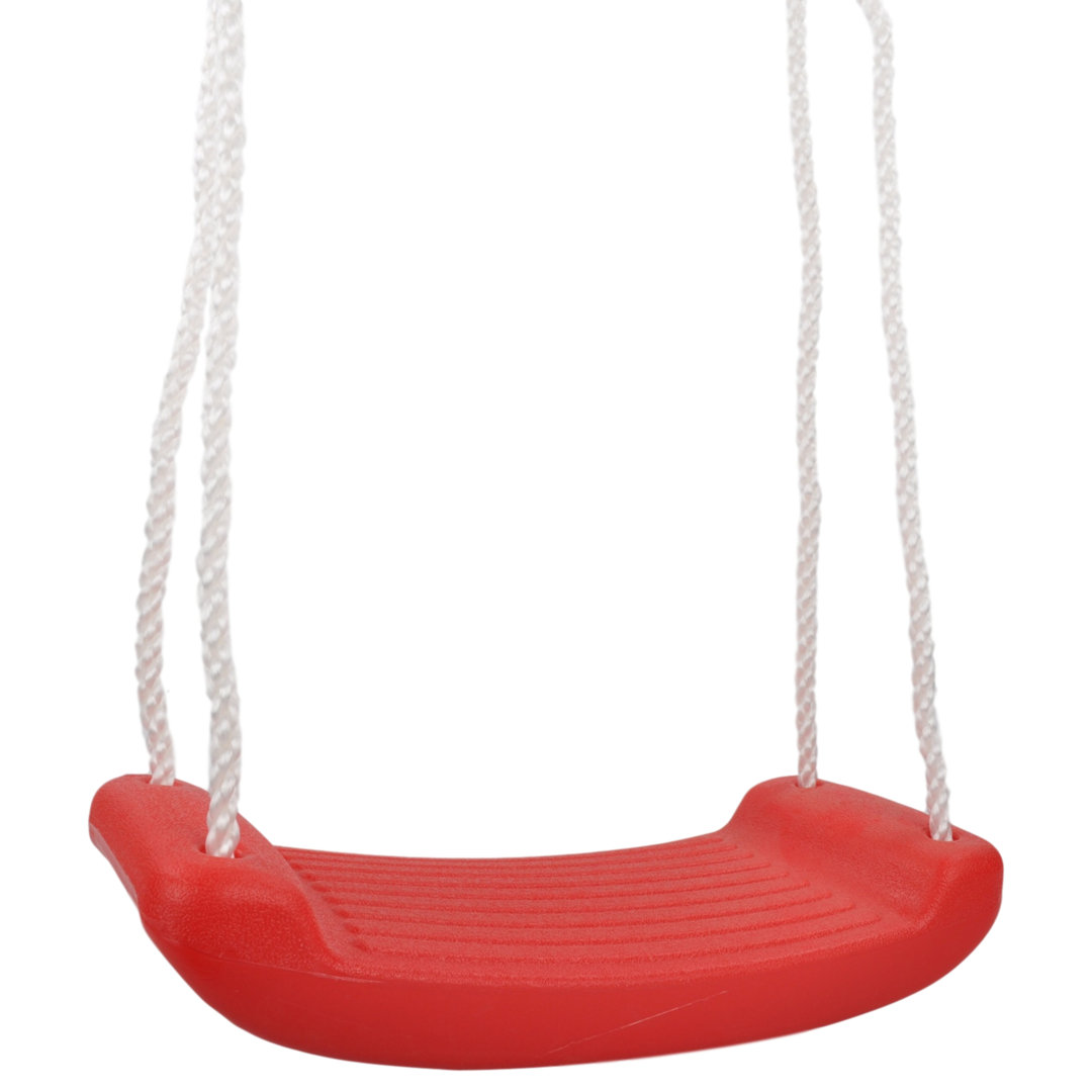 Plastic Seat with Rope Red Swing Set Stuff