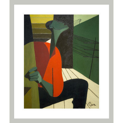 «Slow Down Freight Train» par Rose Piper - Impression giclée encadrée