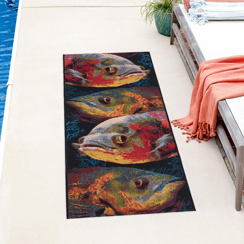 Tapis d'extérieur intérieur / extérieur Coastal, Tapis de couloir 2 pi x 8 pi