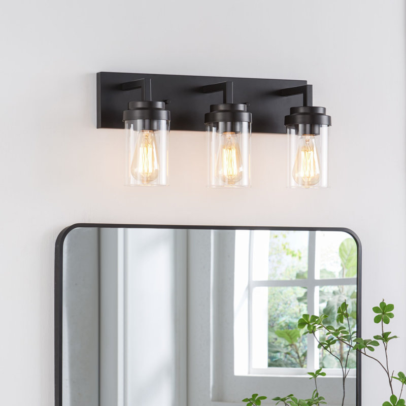 Éclairage pour meuble-lavabo Mechthilde, Noir, 3