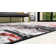Galaxy Series Abrstract Black/Gray/Ivory/Beige Area Rug