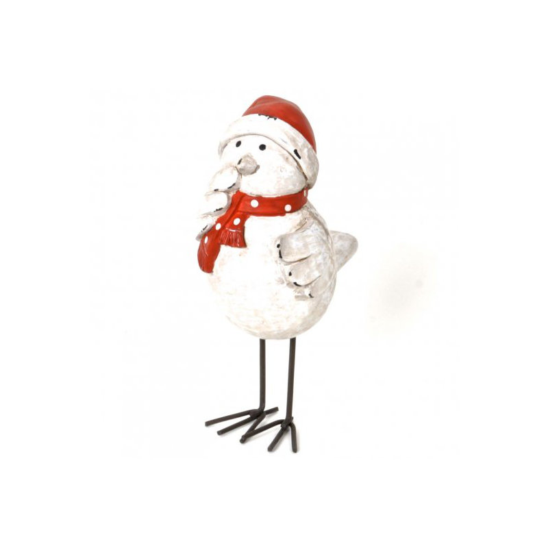 Oiseau de noël papier mache classic