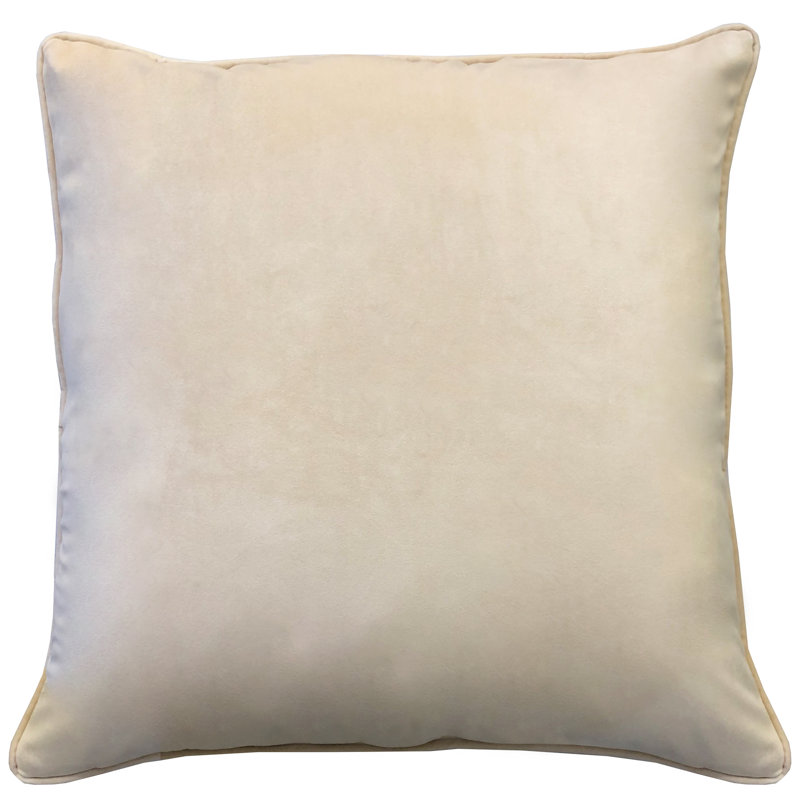 Joelle Square Pillow Cover & Insert, Cream