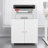 Mobile Printer Tables For Small Spaces With Door Adjustable Shelf File Cabinet-564163447