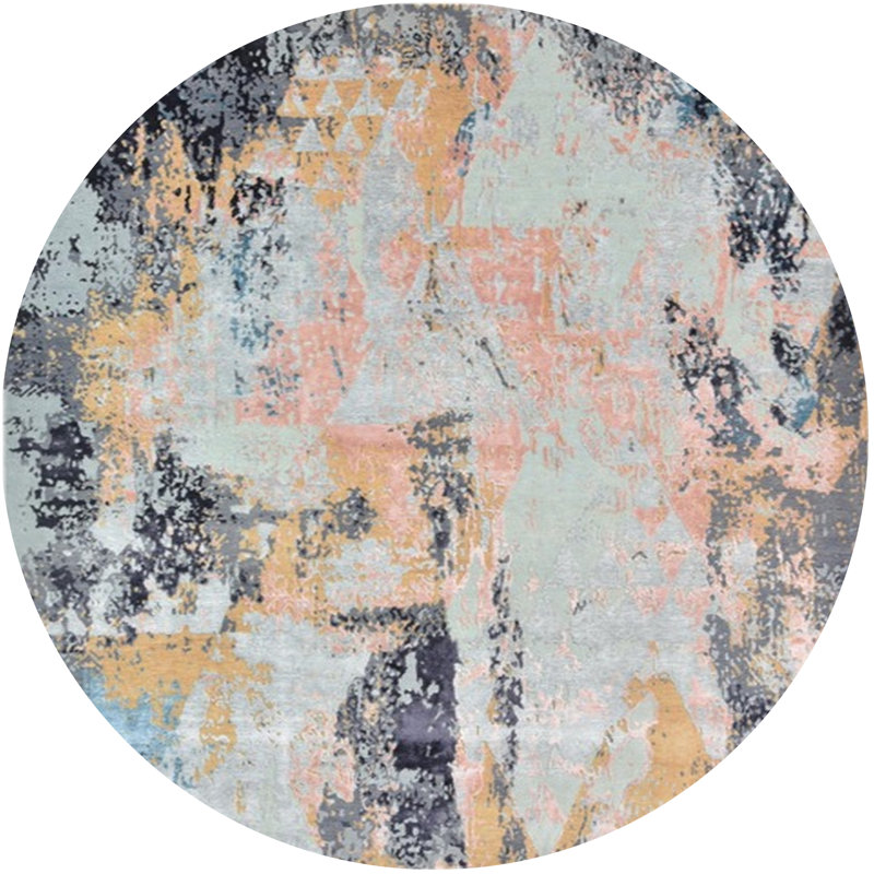 Tapis ivoire / gris Burtt, Rond 3 pi