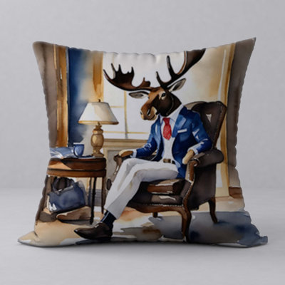 Abstract Reversible Throw Pillow