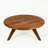 Petra Round Walnut Wood Coffee Table, Mid-Century Modern-767901204