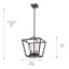 Lustre géométrique à 3 lumières Skegness-326992760
