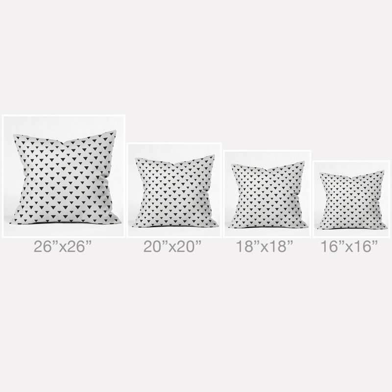 Upside Down Triangles Euro Pillow