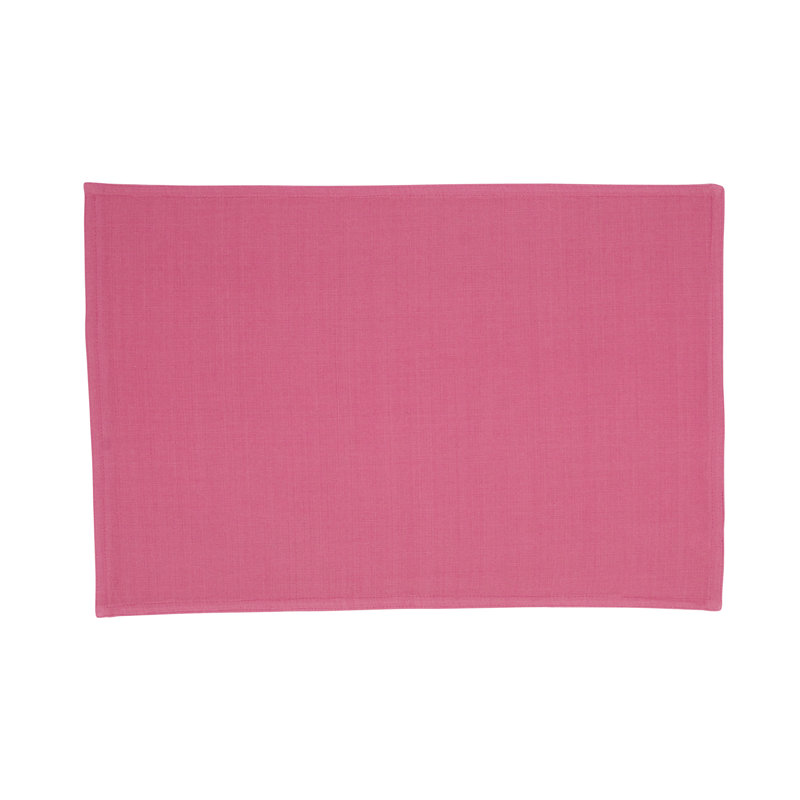 Playful Polka Dot Placemat and Napkin Set, Pink