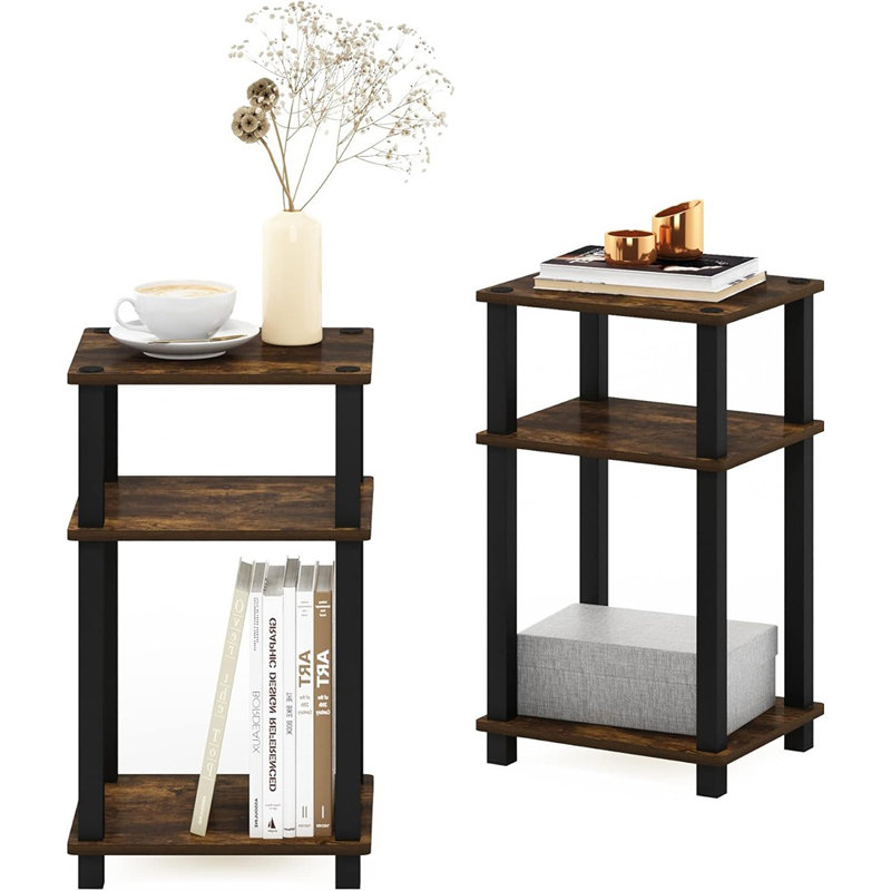 End Side Night Stand/Bedside Table With Stain...