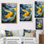 Ocella, encre jaune et grise Oceanic Waves III - reproduction d'art sur toile-930275412-930275413-930275423