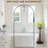 Arched  Metal Oversized Full-Length Mirror-1999766904-1996041865
