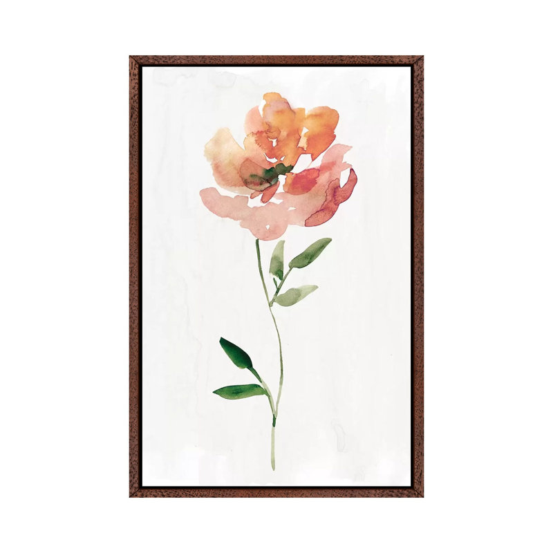 Happy Bloom I by Carol Robinson - Print on Canvas, Classic Brown Wood Framed, 101.6 cm H x 66.04 cm W