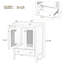 Meuble-lavabo 24 po avec lavabo en céramique