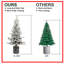 Arbre de Noël floqué petit arbre de fêtes avec base en pot-117479380