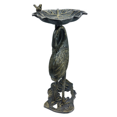 Cherubino Aluminum Birdbath