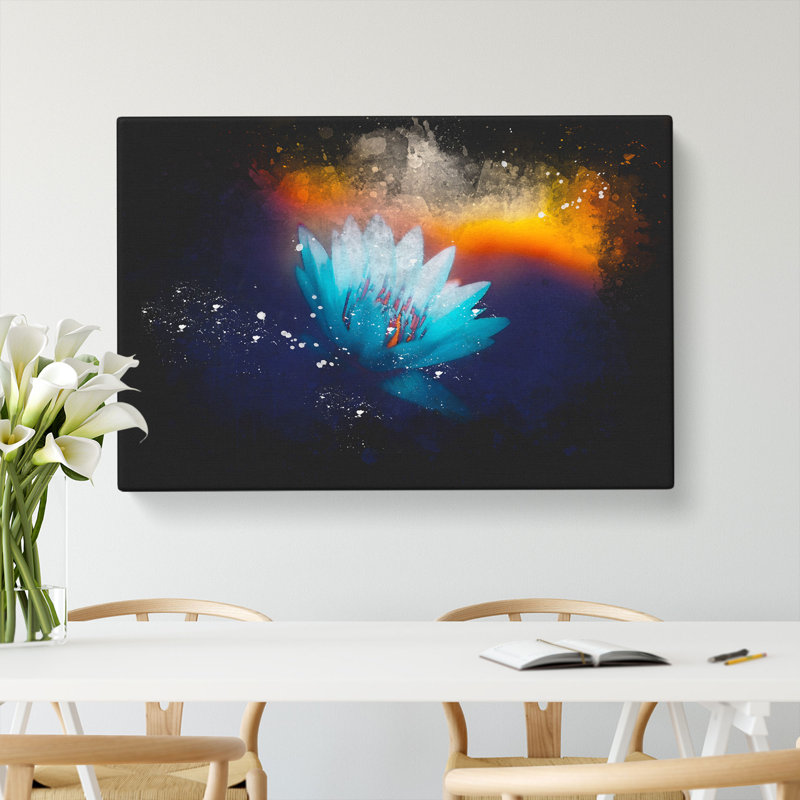 Lotus Flower - Wrapped Canvas, 50cm H x 76cm W x 3cm D