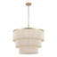 24" 5-Light Tiered Rope Drum Chandelier-1483515169