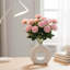 12 PCS Fleurs artificielles Roses artificielles Fleurs en soie Bouquet de roses réalistes Tige longue pour la maison Décoration de mariage-121053874