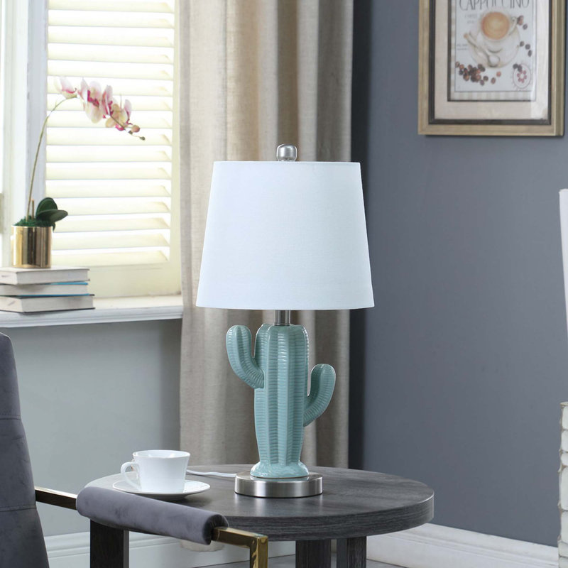 Lampe de table 22 po In Southwest Teal