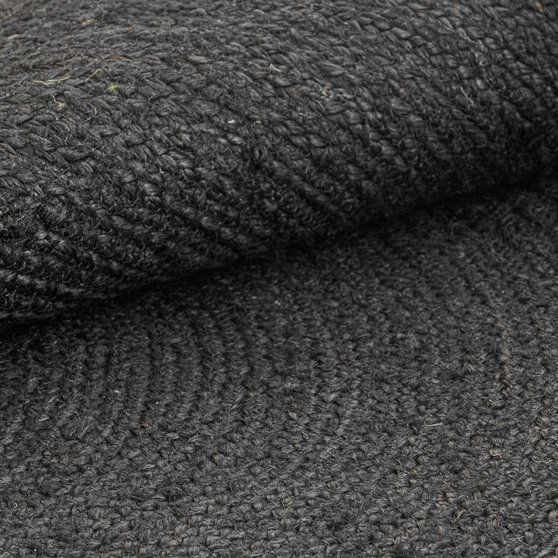 Round Braided Christensen | 3' Round | Black, Noir, Rond 4 pi