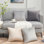 Ensemble de 4 coussins décoratifs en velours, couleurs contrastantes