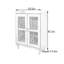 Solid Cypress Wood Console Cabinet