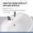 60" L x 42" W Free Standing Soaking Acrylic Bathtub