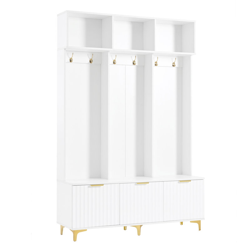 Grand portique de rangement avec banc ON-TREND