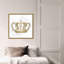 Couronne dorée - reproduction d'impression sur toile tendue-23151910-66920952