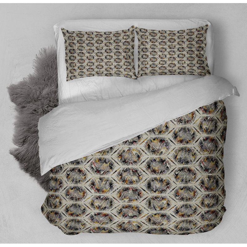 Polyester Geometric Shapes Comforter Set, Twin Comforter + 1 Standard Pillowcase