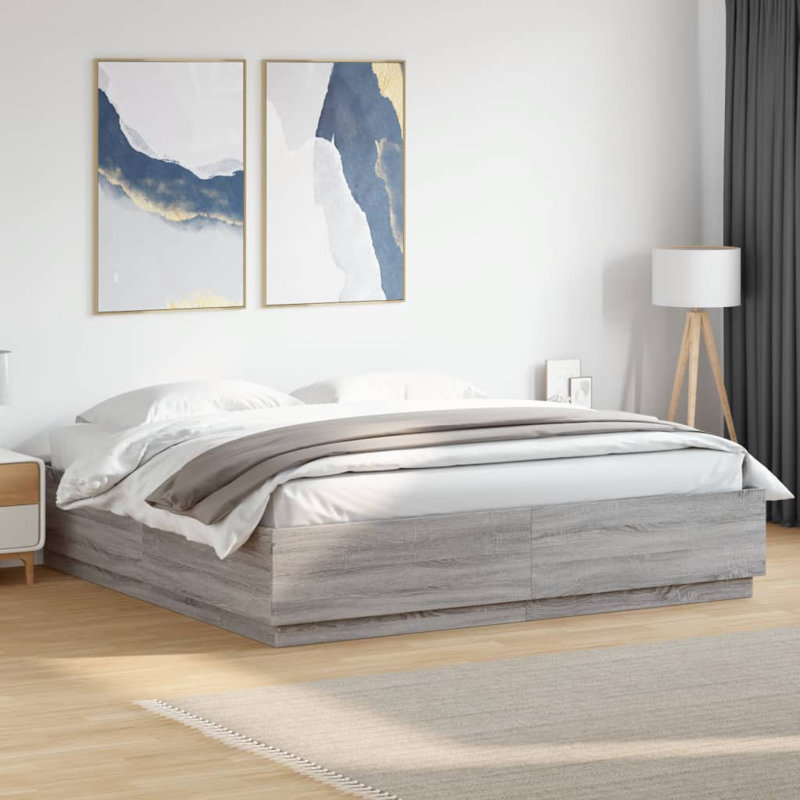 Penelopa Bed, Super King (6'), Grey Sonoma
