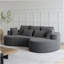 Canapé modulaire surdimensionné moderne et rembourré, siège en nuage courbé extra large et large à 4 places de 105 pouces avec 7 coussins, canapé-lit combiné gratuit pour le salon, la chambre à coucher-76029965-76029960