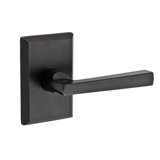 Taper Privacy Door Lever with Rustic Square Rose