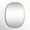 Sabine Metal Curved Oval Wall Mirror