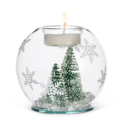 Brush Tree & Snow Globe Shaped Votive Candle Holder -  The Holiday Aisle®, 81ED05305B63421FBF123AB292649F3C