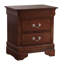 Table de chevet 2 tiroirs LouisPhillipe, cappuccino-1770144147