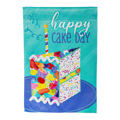 Drapeau de jardin réversible Birthday Party