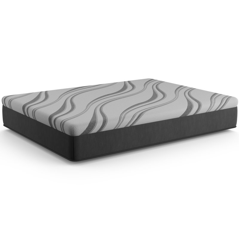 Mousse viscoélastique imprégnée de gel ultra rafraîchissante Pro 12 po, Lit simple