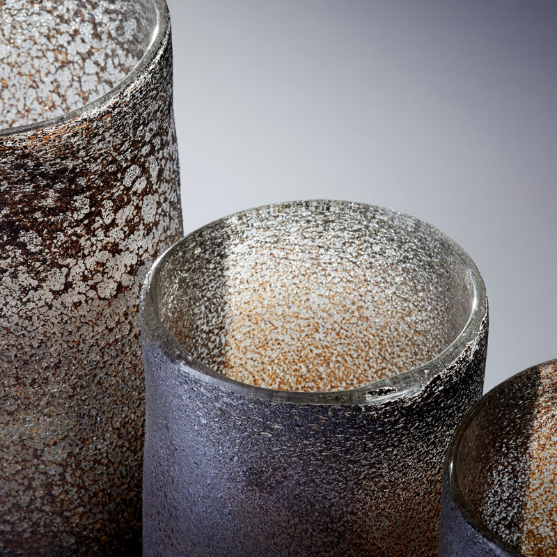 Cordelia Glass Table Vase, Light Brown, 11.5" H x 7.5" W x 7.5" D