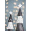 Iron Tree - Set of 2 - 4.5" x 2.5" x 22.5" - Black/White