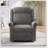 360° Swivel Recliner Manual Rocking Recliner For Home Theater And Nursery With Adjustable Backrest, Plush Velvet Upholstery-491912451