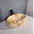 QieRao 16'' Marble Ceramic Oval Bathroom Sink